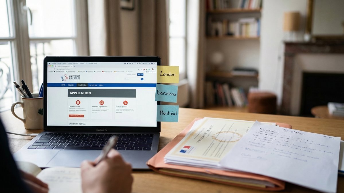 alt="Traduction d'un certificat de scolarité pour Parcoursup et études à l'étranger : document indispensable aux candidatures académiques internationales"