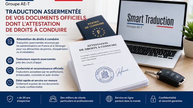alt="Comment faire traduire une attestation de droits à conduire : traduction assermentée pour démarches de permis et mobilité internationale"